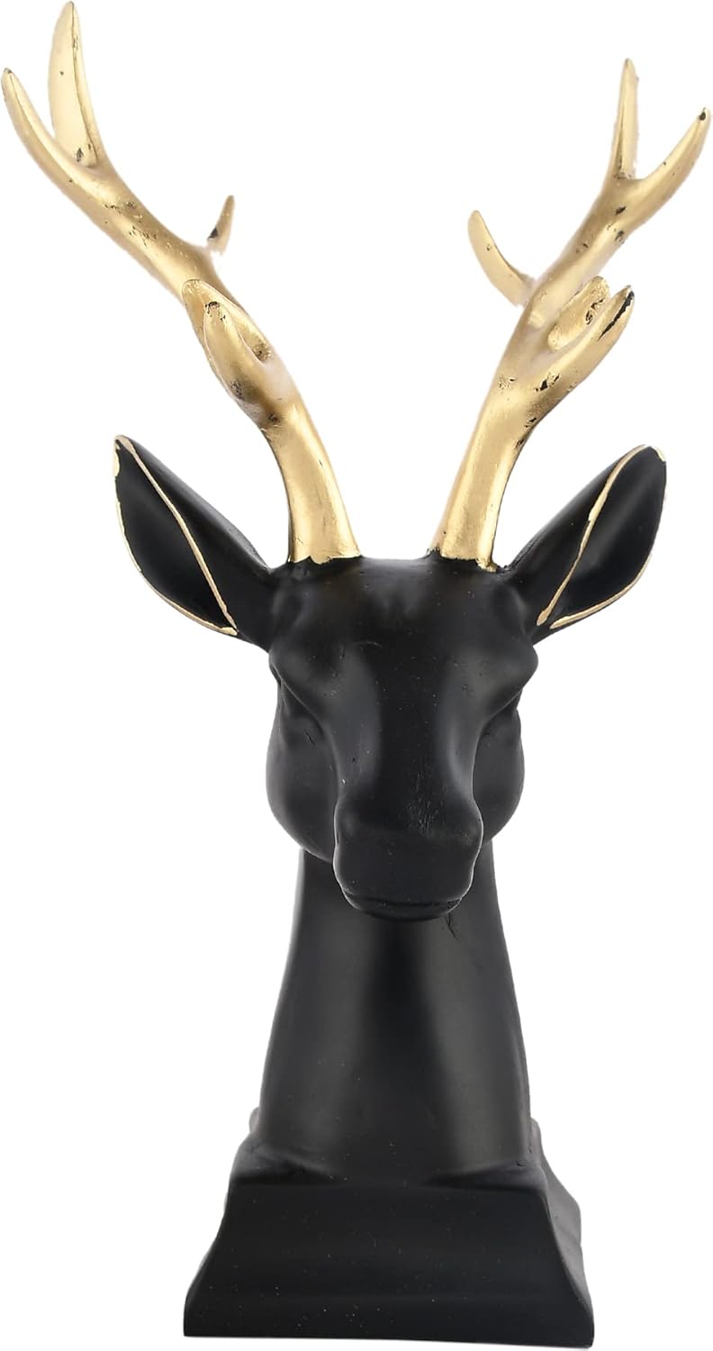 Antique Finish Deer Face Showpiece for Home Decor/Gifting/Living Room Decorative Showpiece. - Image 2