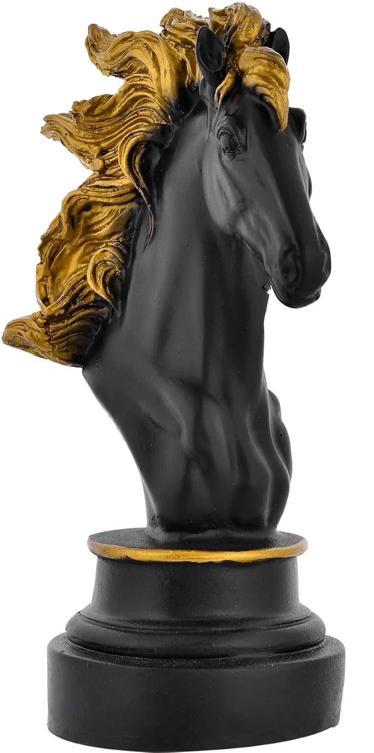 Horse Face Antique Finish Sculpture Art Decor for Home Decor Showpiece - Image 2