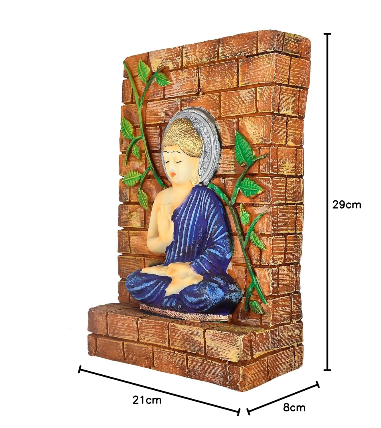 Antique Blessing Buddha Statue Sculpture Home Decor Living Room Idol & Gift Decorative Showpiece . - Image 2