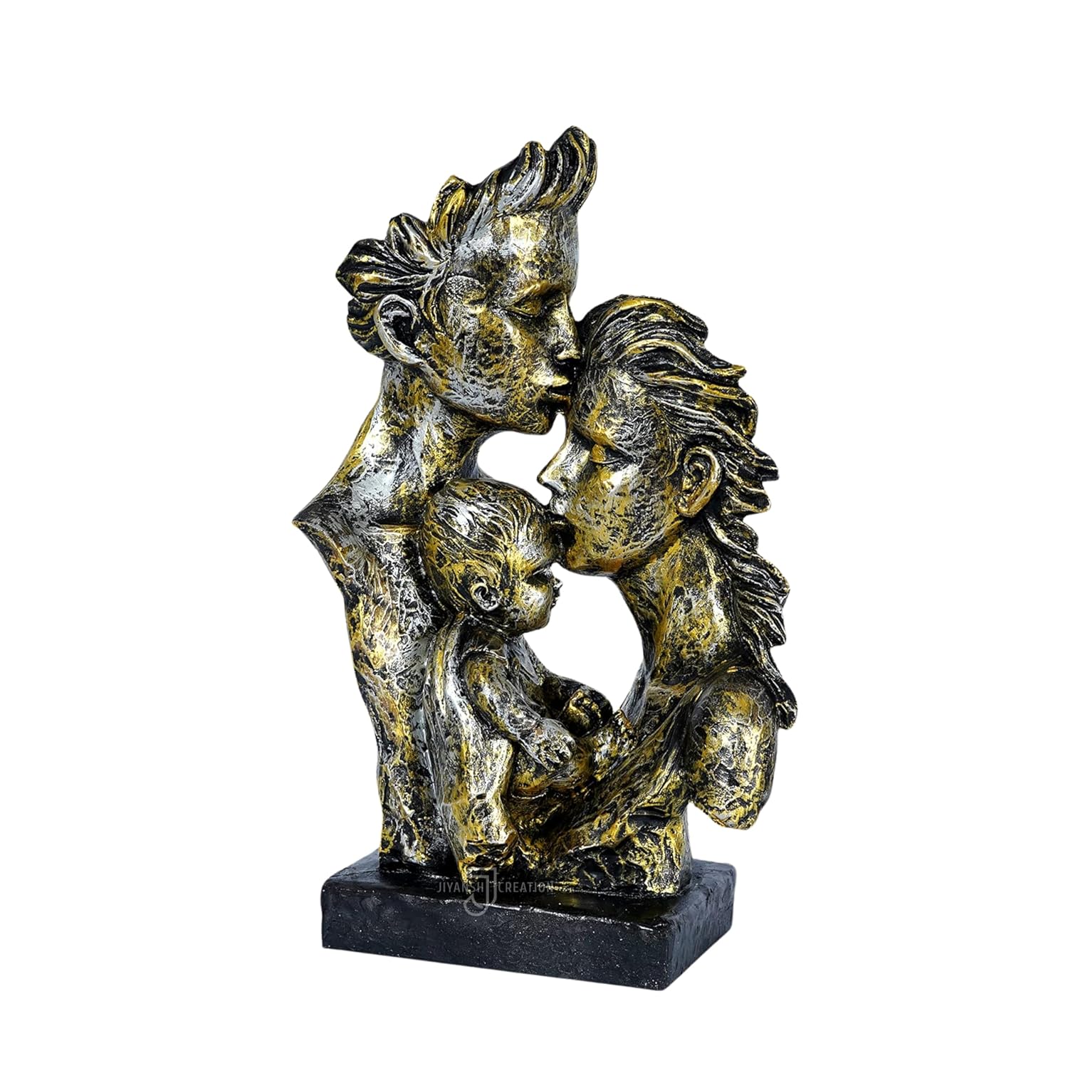 Mother, Father with Son Love Statue, Family Showpiece. - Image 4